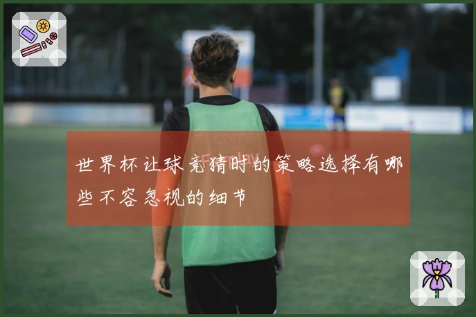 世界杯让球竞猜时的策略选择有哪些不容忽视的细节